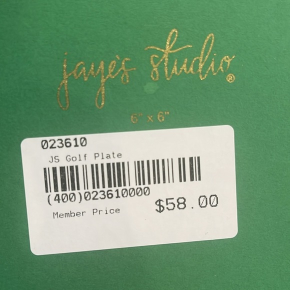 Jaye’s Studio Enameled Tee Time Trinket Tray, NWT $58 - Picture 7 of 7